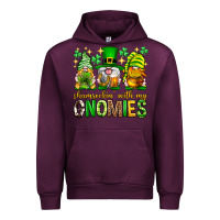 Mauve Wine St. Patrick's Day shamrockin' with my gnomies Urban Hoodie - Neo Western
