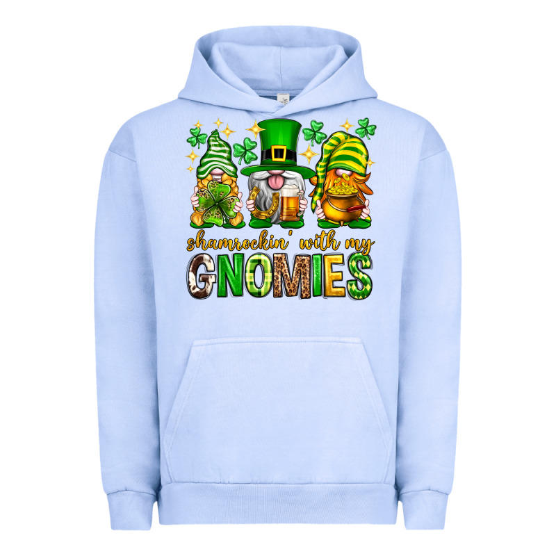 St. Patrick's Day Shamrockin' With My Gnomies Urban Hoodie by Neo Western | Teevron
