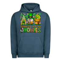 Pigment Midnight Navy St. Patrick's Day shamrockin' with my gnomies Urban Hoodie - Neo Western