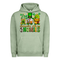 Pigment Oil Green St. Patrick's Day shamrockin' with my gnomies Urban Hoodie - Neo Western