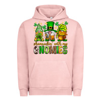 Pigment Salmon St. Patrick's Day shamrockin' with my gnomies Urban Hoodie - Neo Western