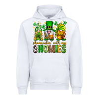 White St. Patrick's Day shamrockin' with my gnomies Urban Hoodie - Neo Western