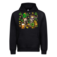Black St. Patrick's Day donkey Urban Hoodie - Neo Western