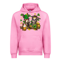 Fuchsia Pink St. Patrick's Day donkey Urban Hoodie - Neo Western