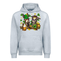 Heather Grey St. Patrick's Day donkey Urban Hoodie - Neo Western