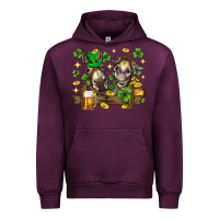 Mauve Wine St. Patrick's Day donkey Urban Hoodie - Neo Western