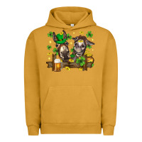 Pigment Peanut Butter St. Patrick's Day donkey Urban Hoodie - Neo Western