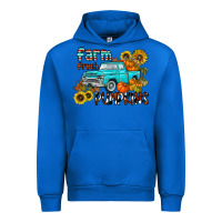 Cobalt farm fresh pumpkin Urban Hoodie - CowhideDigitalArt