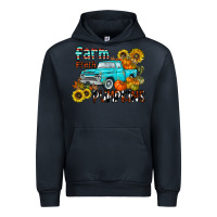 Navy farm fresh pumpkin Urban Hoodie - CowhideDigitalArt