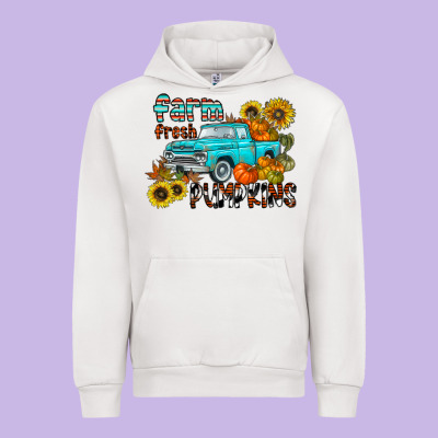 Farm Fresh Pumpkin Urban Hoodie Designed By Cowhidedigitalart