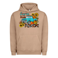Pigment Burro farm fresh pumpkin Urban Hoodie - CowhideDigitalArt