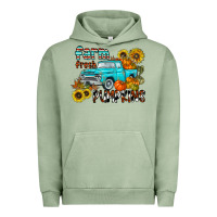 Pigment Oil Green farm fresh pumpkin Urban Hoodie - CowhideDigitalArt