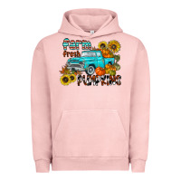 Pigment Salmon farm fresh pumpkin Urban Hoodie - CowhideDigitalArt