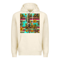 Tofu sunflowers donkey seamless pattern Premium Hoodie - HRA Design Shop