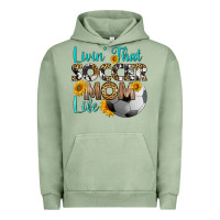 Pigment Oil Green livin' that soccer mom life Urban Hoodie - HRA Design Shop