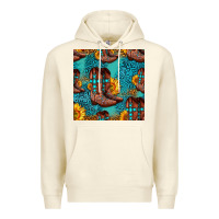 Sandshell western boots seamless pattern Premium Hoodie - HRA Design Shop