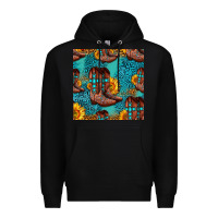 Black western boots seamless pattern Premium Hoodie - HRA Design Shop