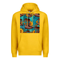 Lemon western boots seamless pattern Premium Hoodie - HRA Design Shop