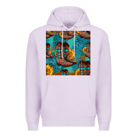 Lilac western boots seamless pattern Premium Hoodie - HRA Design Shop