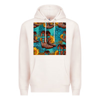 Pale Pink western boots seamless pattern Premium Hoodie - HRA Design Shop
