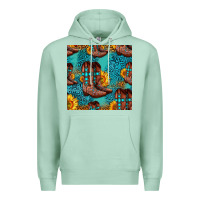 Seafoam western boots seamless pattern Premium Hoodie - HRA Design Shop
