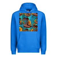 True Royal western boots seamless pattern Premium Hoodie - HRA Design Shop