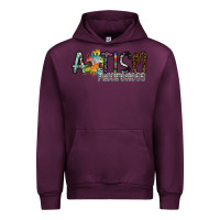 Mauve Wine autism awareness Urban Hoodie - SublimationCraftShop