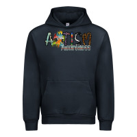 Navy autism awareness Urban Hoodie - SublimationCraftShop