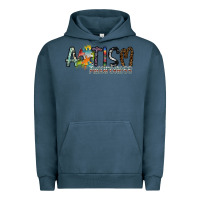 Pigment Midnight Navy autism awareness Urban Hoodie - SublimationCraftShop