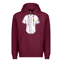 Burgundy softball uniform fa element Premium Hoodie - FaDigitalArtStudio
