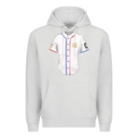 Dove Grey softball uniform fa element Premium Hoodie - FaDigitalArtStudio