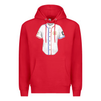 Red softball uniform fa element Premium Hoodie - FaDigitalArtStudio