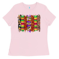 Bubblegum Pink mardi gras cake fleur de lis crawfish brushstrokes Ladies Tee - Artiststas