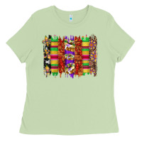 Mardi Gras Cake Fleur De Lis Crawfish Brushstrokes Ladies Tee | Teevron