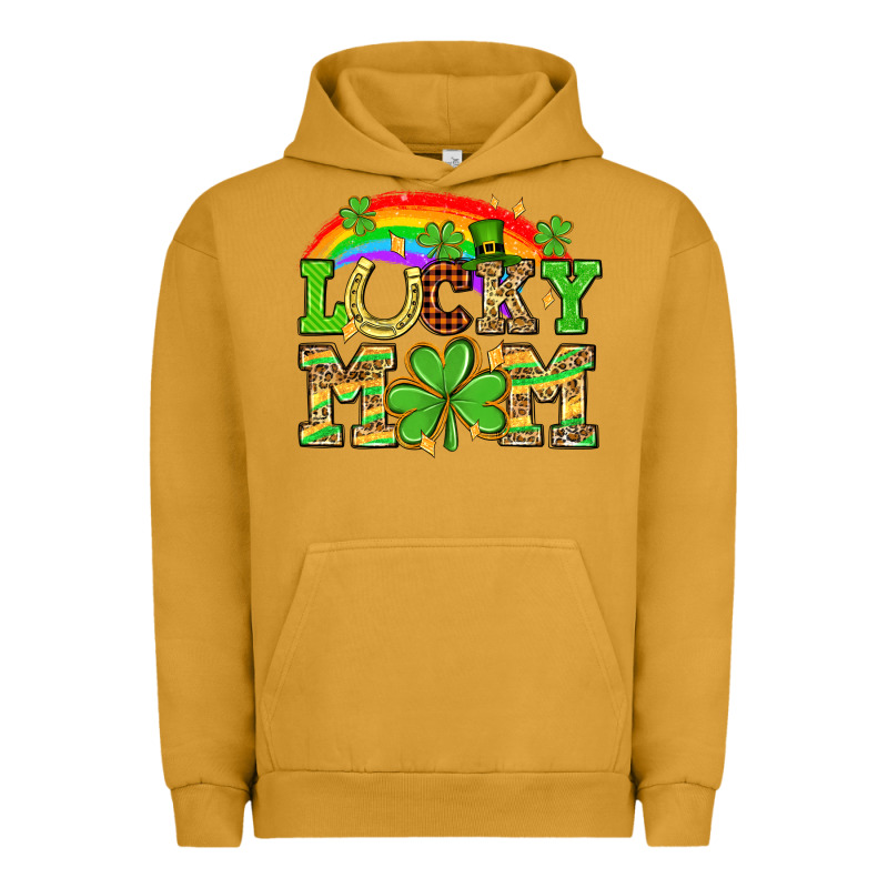One Lucky Mom St. Patricks Day Urban Hoodie by Neo Western | Teevron