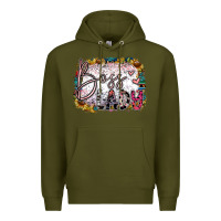 Army Green boss lady Premium Hoodie - SublimationCraftShop
