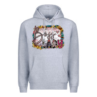 Heather Grey boss lady Premium Hoodie - SublimationCraftShop