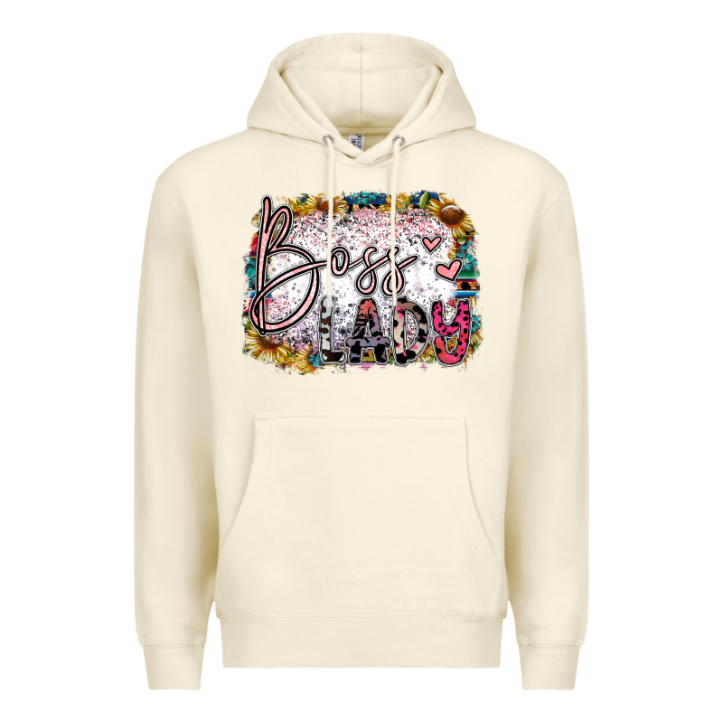 Boss Lady Premium Hoodie by SublimationCraftShop | Teevron