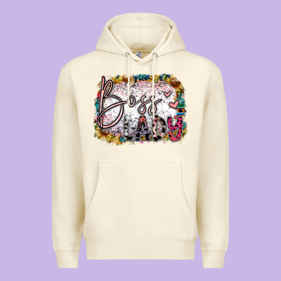 Boss Lady Premium Hoodie Designed By Sublimationcraftshop