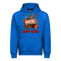 Cobalt merry pig mas Urban Hoodie - FaDigitalArtStudio
