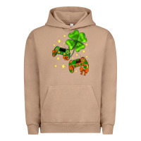 Pigment Burro St. Patrick's Day with game control and clover Urban Hoodie - Neo Western