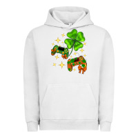 St. Patrick's Day With Game Control And Clover Urban Hoodie | Teevron