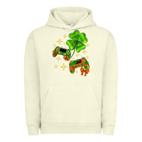 Pigment Pistachio St. Patrick's Day with game control and clover Urban Hoodie - Neo Western