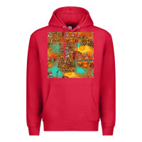 Cardinal western skeleton seamless pattern Premium Hoodie - HRA Design Shop