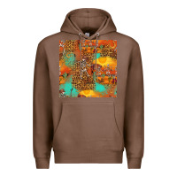 Western Skeleton Seamless Pattern Premium Hoodie | Teevron