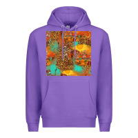 Purple western skeleton seamless pattern Premium Hoodie - HRA Design Shop
