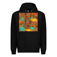 Black western skeleton seamless pattern Premium Hoodie - HRA Design Shop