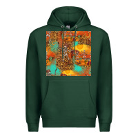 Sports Green western skeleton seamless pattern Premium Hoodie - HRA Design Shop