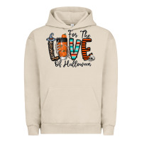 Pigment French Oak for the love of halloween Urban Hoodie - CowhideDigitalArt