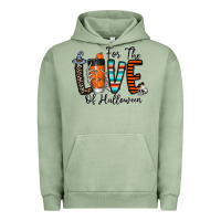 Pigment Oil Green for the love of halloween Urban Hoodie - CowhideDigitalArt